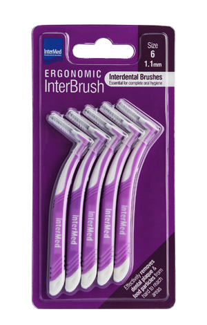 INTERMED - Ergonomic InterBrush 1.1mm (size 6) - 5τεμ.